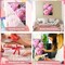 Pink Peony Paint by Numbers Kit for Adults – 12x16 Inch Floral DIY Acrylic Canvas Painting Set, Easy Beginner Oil Painting for Home Wall Decor & Gift